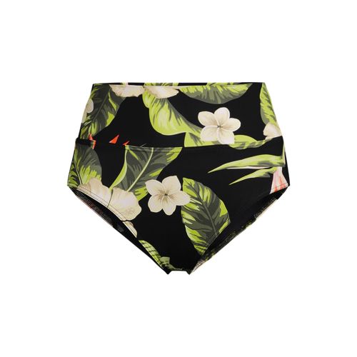  Lands' End Bikinihose Zum Umschlagen, High Waist,, Damen, Größe:48 Plus, Schwarz, Elasthan/nylon-mischung, By Lands' End 