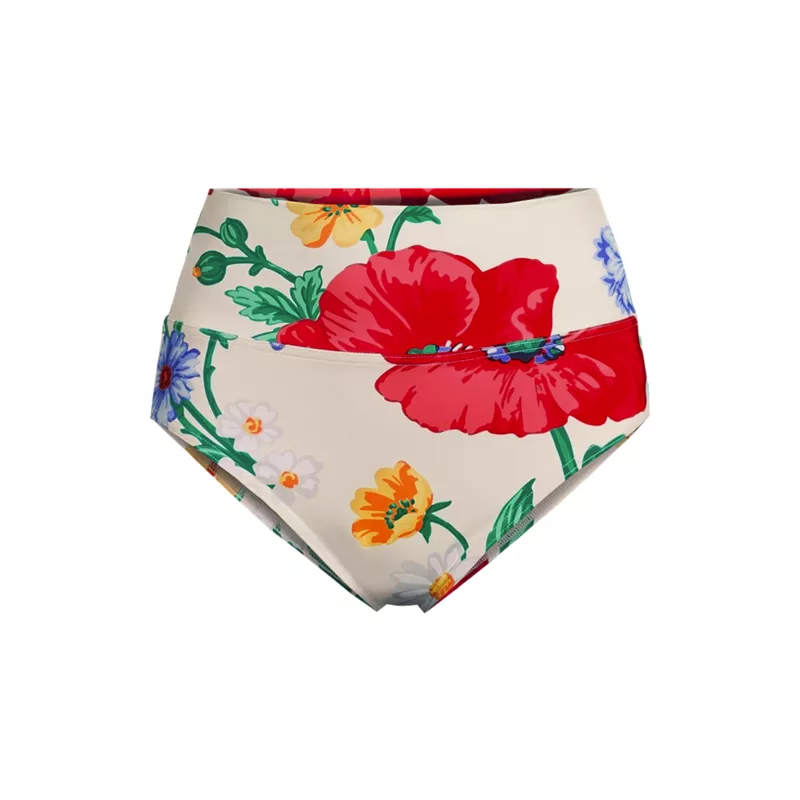 Women's Pinchless High Waisted Bikini Bottoms, Front