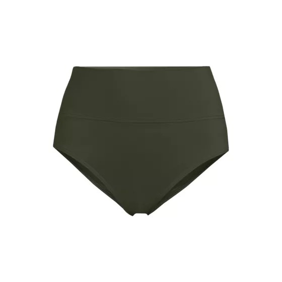 Women's Petite Pinchless High Waisted Bikini Bottoms - primary