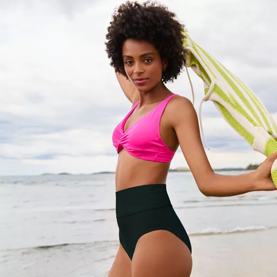 Women's Pinchless High Waisted Bikini Bottoms - primary