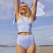 Women's Chlorine Resistant Pinchless High Waisted Bikini Bottoms, alternative image