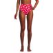 Women's Chlorine Resistant Pinchless High Waisted Bikini Bottoms, Front