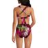 Women's V-Neck Tankini and High Waisted Bottom Swimsuit Set, Back
