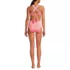 Women's V-Neck Bikini and High Waisted Bottom Swimsuit Set, Back