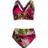 Women's V-Neck Tankini and High Waisted Bottom Swimsuit Set, Front