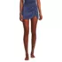 Women's Chlorine Resistant Shine Twist Front Mini Swim Cover-up Skirt, Front