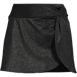 Women's Chlorine Resistant Shine Twist Front Mini Swim Cover-up Skirt, Front