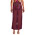 Women's Cotton Open Knit Maxi Swim Cover-up Skirt, Back