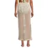 Women's Cotton Open Knit Maxi Swim Cover-up Skirt, Back