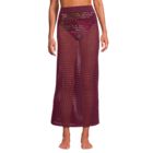 Women's Cotton Open Knit Maxi Swim Cover-up Skirt