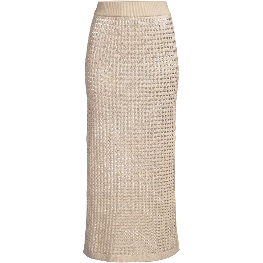 Women's Cotton Open Knit Maxi Swim Cover-up Skirt