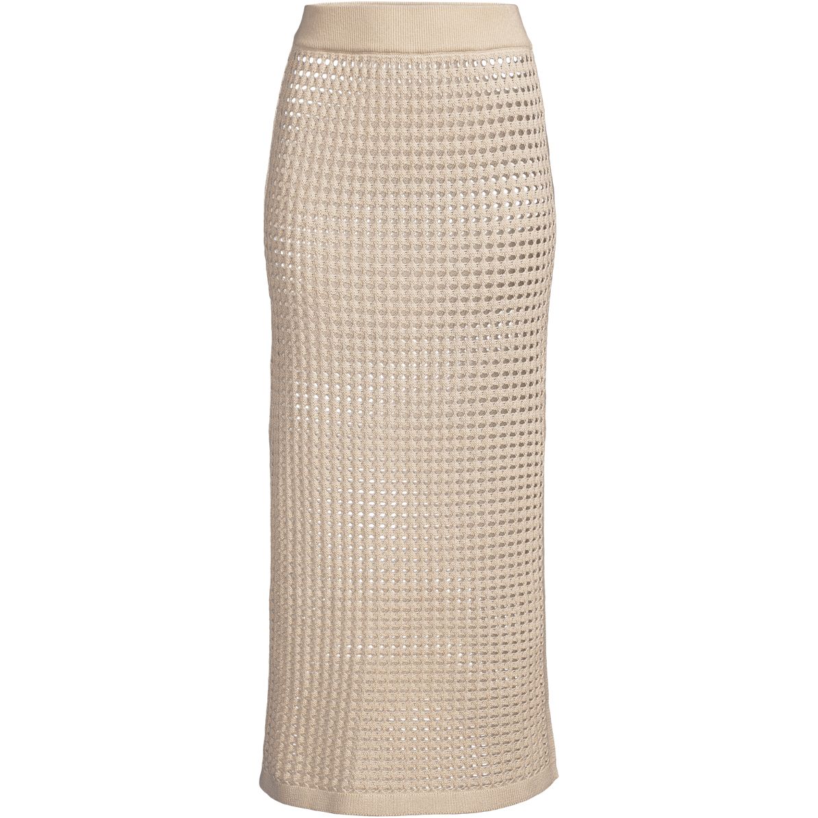 Women's Cotton Open Knit Maxi Swim Cover-up Skirt