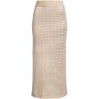 Women's Cotton Open Knit Maxi Swim Cover-up Skirt
