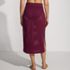 Women's Cotton Open Knit Maxi Swim Cover-up Skirt, Back
