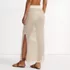 Women's Cotton Open Knit Maxi Swim Cover-up Skirt, Back
