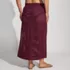Women's Plus Size Cotton Open Knit Maxi Swim Cover-up Skirt, Back