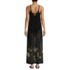 Women's Mesh Scoop Neck Swim Cover-up Maxi Dress, Back