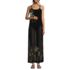 Women's Mesh Scoop Neck Swim Cover-up Maxi Dress, Front