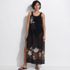 Women's Mesh Scoop Neck Swim Cover-up Maxi Dress, Front