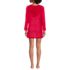 Women's Petite Rayon Rib Hooded Mini Cover-up Dress, Back