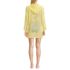 Women's Petite Rayon Rib Hooded Mini Cover-up Dress, Back