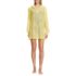 Women's Petite Rayon Rib Hooded Mini Cover-up Dress, Front