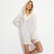 Women's Rayon Rib Hooded Mini Cover-up Dress, alternative image