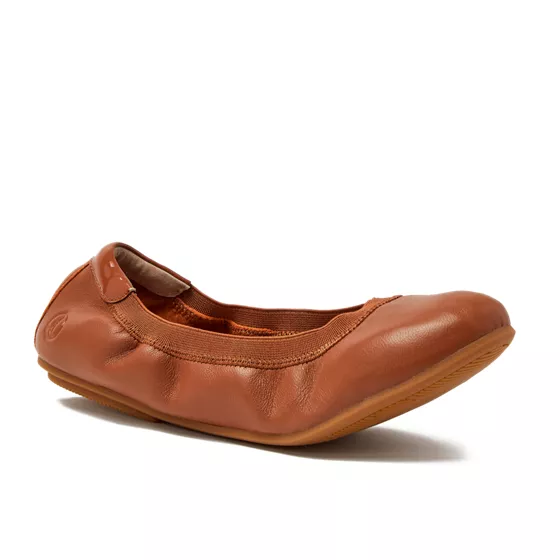 Women's Comfort Slip On Leather Ballet Flats - primary