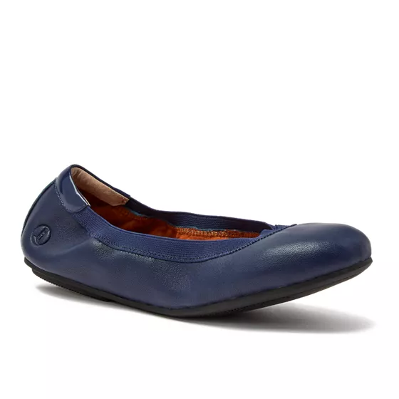 Women's Comfort Slip On Leather Ballet Flats - primary