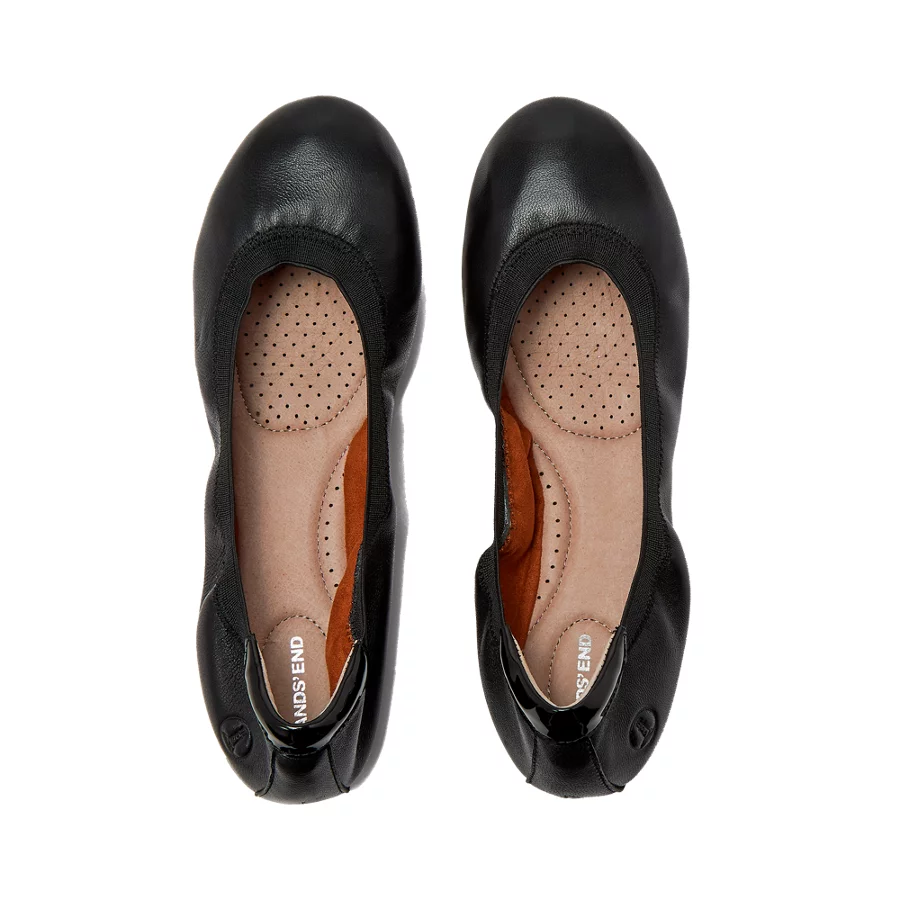 School Uniform Women's Comfort Slip On Leather Ballet Flats view 2