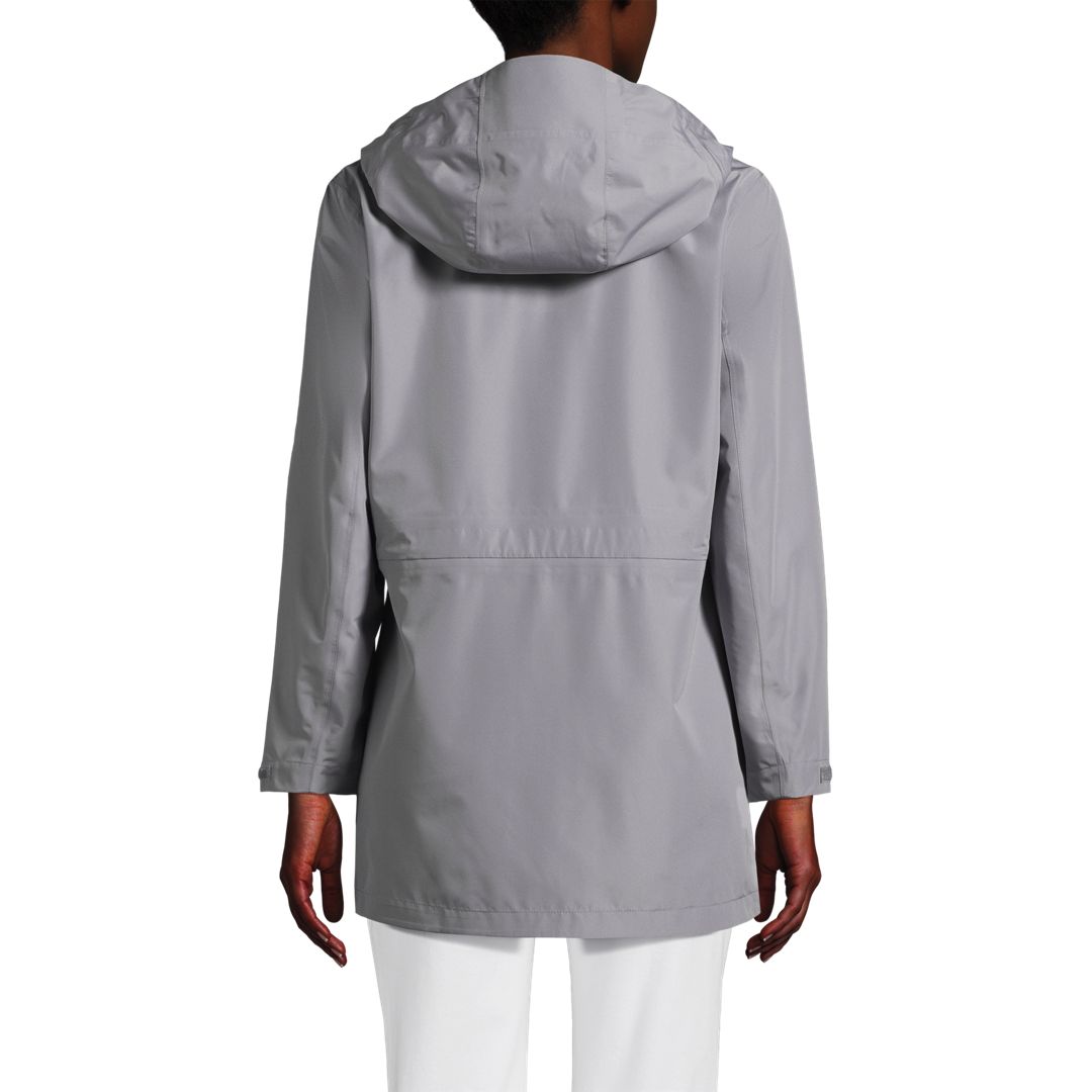 Women's Waterproof Hooded Packable Rain Jacket