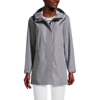 Women's Waterproof Hooded Packable Rain Jacket - image 2