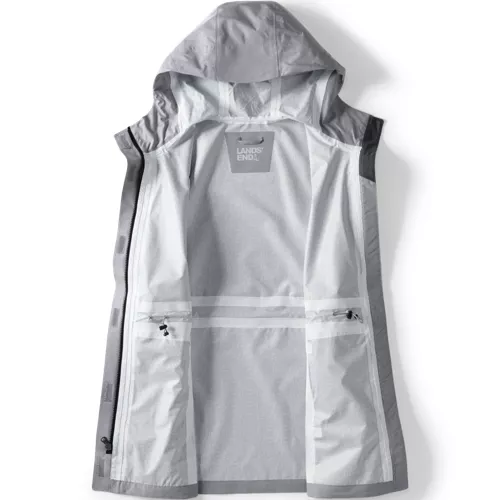 Women's Waterproof Hooded Packable Rain Jacket, alternative image