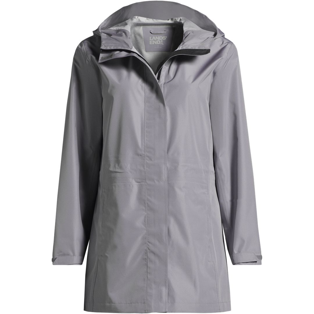Women's Waterproof Hooded Packable Rain Jacket
