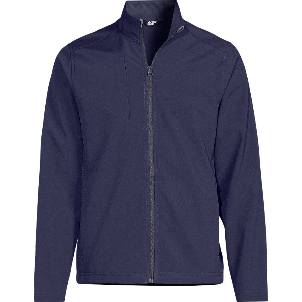 Softshell Jacket, Men, size: M, regular, Blue, Polyester, by Lands' End
