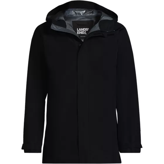 Men's Waterproof Hooded Packable Rain Jacket - primary