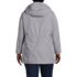 Women's Plus Waterproof Hooded Packable Rain Jacket, Back