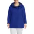 Women's Plus Waterproof Hooded Packable Rain Jacket, Front