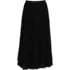 Women's Chiffon Elastic Waist Pleated Midi Skirt, Front