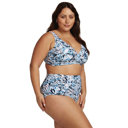 Women's Lands' End Tummy Control Ultra-High Waist Bikini Bottoms