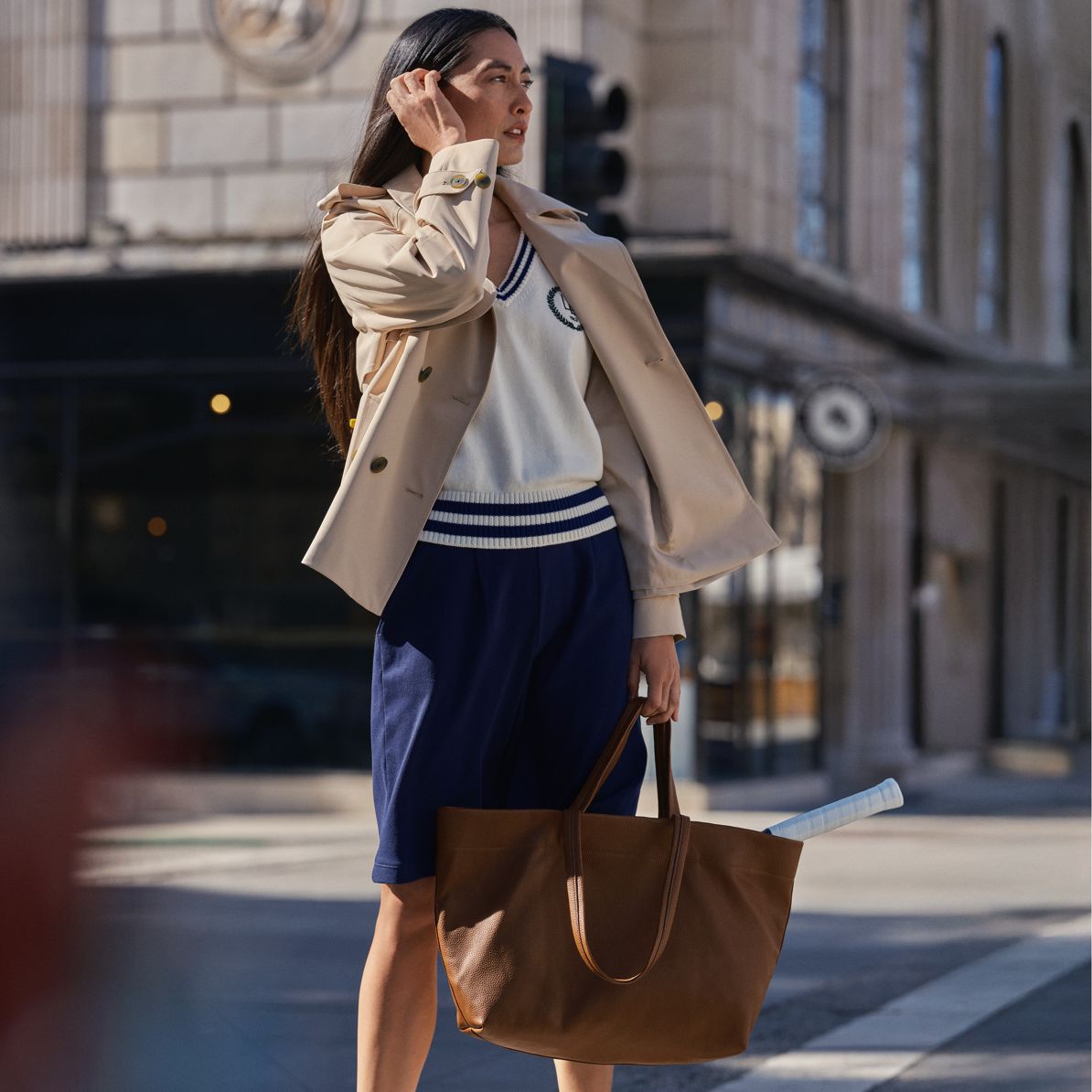 Women's Faux Leather Tote