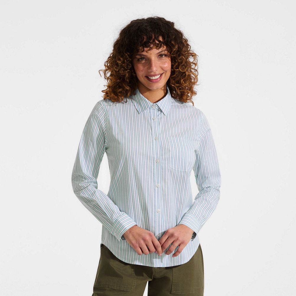 dress shirt women Women’s 3/4 Sleeve Stretch singlet front pocket Made with soft Sarah Alexandra SIGNATURE: THE RIGHT