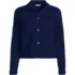 Women's Petite Fine Gauge Cotton Sweater Jacket, Front