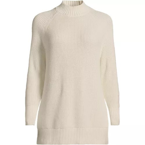 Women's Drifter Cable Quarter Zip Sweater | Lands' End