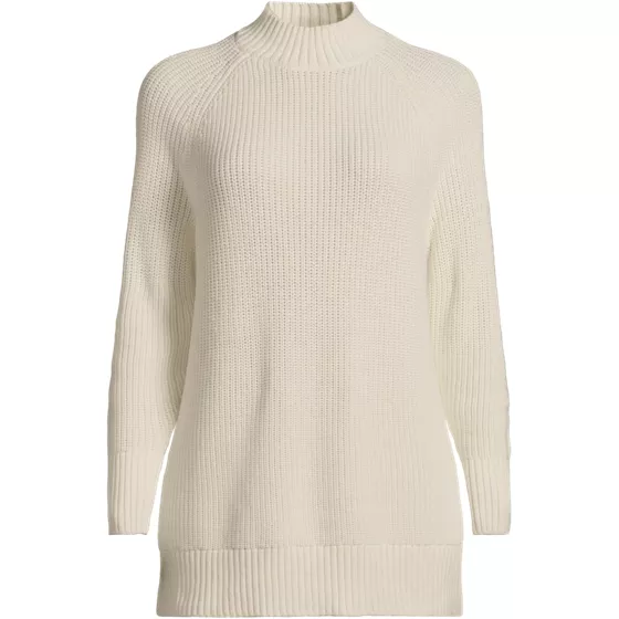 Women's Drifter Shaker Easy Fit Mock Neck Tunic Sweater - primary