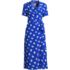 Women's Plus Size Crepe Wrap Midi Dress, Front