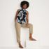 Women's Cotton Voile Mock Neck Blouse, alternative image