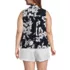 Women's Plus Size Cotton Voile Mock Neck Blouse, Back