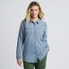 Women's Denim Button Front Shirt, Front