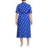 Women's Plus Size Crepe Wrap Midi Dress, Back